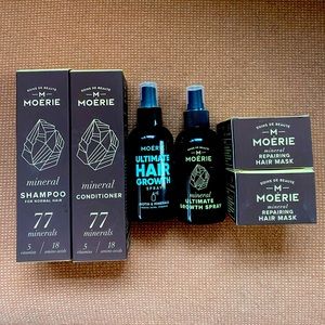Moerie SET of 4! Shampoo, conditioner, hair mask